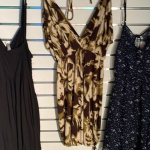 Cream brown green dress can fit med large x large